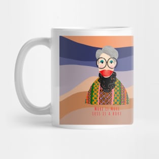 A chic multi color Iris Apfel inspired Items Mug